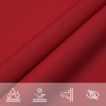 vidaXL Voile de parasol tissu oxford rectangulaire 2 5x5 m rouge