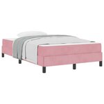 vidaXL Lit à ressorts avec matelas Rose 120 x 220 cm tissu