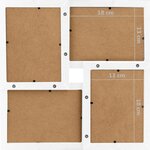 vidaXL Collage de cadres photo pour photo de 24x(13x18 cm) Blanc MDF