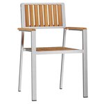 Ensemble de repas de jardin vidaXL 3 pièces en bois massif teck