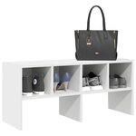 vidaXL Étagère à chaussures empilable blanc 89 5x30x40 cm
