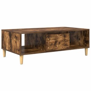 vidaXL Table basse Chêne fumé 103 5 x 60 x 35 cm Bois d'ingénierie