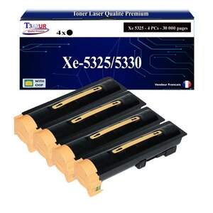 T3AZUR -4x Toners compatibles avec Xerox WorkCentre 5325/ 5330/ 5335 (006R01159) - Noir