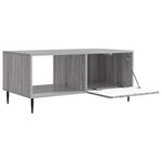 vidaXL Table basse Sonoma gris 90 x 50 x 40 cm Bois d'ingénierie