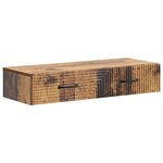 vidaXL Table d'appoint murale 87 5 x 34 5 x 17 cm Bois d'ingénierie