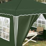 vidaXL Tente de fête pop-up 288 x 288 x 245 cm Vert Tissu Oxford