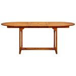vidaXL Ensemble à manger de jardin 7 Pièces beige rotin et bois massif