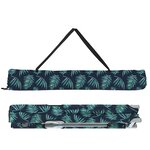 vidaXL Lits de camping pliants 2 Pièces avec sac de transport Motif de feuilles Tissu Oxford 600D
