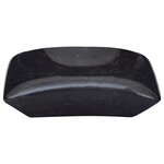 vidaXL Lavabo Noir 50x35x10 cm Marbre