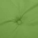 vidaXL Coussins de chaise à dossier haut lot de 2 vert mélangé tissu