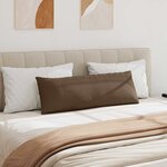 vidaXL Coussins de canapé 2 Pièces Marron 120 x 40 cm tissu