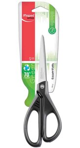 Ciseaux Essentials GREEN Asymétrique bout rond 21 cm MAPED