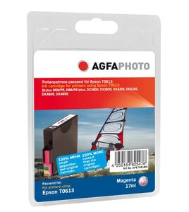 Cartouche jet d'encre compatible remplace epson t0613 magenta agfaphoto