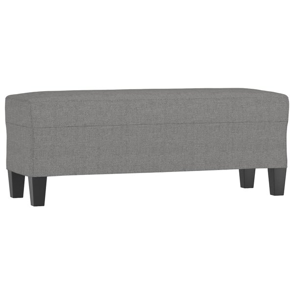 vidaXL Banc Gris foncé 100x35x41 cm Tissu