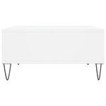 vidaXL Table basse blanc 60x60x30 cm bois d'ingénierie