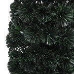 vidaXL Arbre de Noël artificiel mince et support 240 cm fibre optique