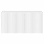 vidaXL Meuble TV mural Montage mural Blanc Brillant 60 x 31 x 29.5 cm
