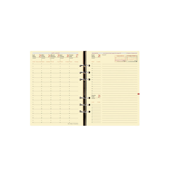 Recharge pour agenda Timer 21 Prestige 15 x 21 cm 16 Mois QUOVADIS