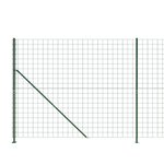 vidaXL Clôture en treillis métallique avec bride vert 2 2x10 m