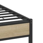 vidaXL Cadre de lit sans matelas chêne sonoma 120x200 cm