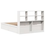 vidaXL Cadre de lit sans matelas blanc 140x190 cm bois de pin massif