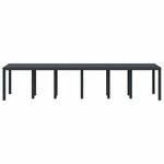 vidaXL Table de Jardin Anthracite 350 x 100 x 73 cm polyrotin