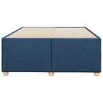 vidaXL Cadre de lit sans matelas bleu 120x200 cm tissu