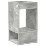 vidaXL Table d'appoint 2 Pièces Gris béton 30 x 30 x 56 cm
