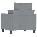vidaXL Canapé à 2 places Gris 140 cm Similicuir