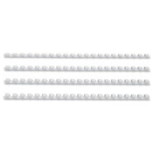 Lot de 100 CombBind Peignes de reliure blanc 12 mm GBC