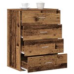 vidaXL Buffet Bois ancien 60 x 39 x 80 cm Bois d'ingénierie
