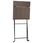 vidaXL Chaises de bistrot pliantes lot de 6 Résine tressée et acier