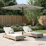 vidaXL Parasol de jardin 270 x 270 cm Polyester Rectangulaire