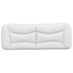 vidaXL Coussin de tête de lit Hvar blanc 137 cm similicuir