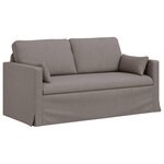vidaXL Canapé Taupe 158 x 78 x 80 cm tissu