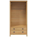 vidaXL Armoire HILL Marron miel 84 x 50 x 170 cm Pin massif