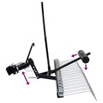 vidaXL Scarificateur pour tondeuse autoportée 109 cm