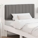 vidaXL Tête de lit capitonnée Blanc et gris clair 100 cm Pin massif