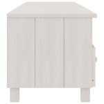 vidaXL Meuble TV HAMAR Blanc 158x40x40 cm Bois massif de pin