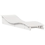 vidaXL Chaises longues lot de 2 blanc 205x60x31 5cm bois massif de pin