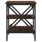 vidaXL Tables d'appoint 2 Pièces Chêne marron 40x42x50 cm Bois ingénierie