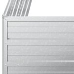 vidaXL Lit surélevé de jardin 100x40x77 cm Acier galvanisé Argenté