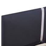 vidaXL Cadre de lit sans matelas noir similicuir 140x200 cm