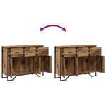 vidaXL Bahut en vieux bois chêne 97x32 5x74 5 cm Bois reconstitué