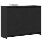 vidaXL Buffet Noir 102 x 29.5 x 75 cm Bois d'ingénierie