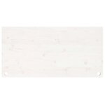vidaXL Dessus de bureau blanc 110x60x2 5 cm bois massif de pin