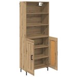 vidaXL Haut Armoire Chêne artisanal 69 5 x 34 x 180 cm