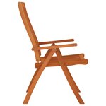 vidaXL Chaises de jardin pliables lot de 6 Bois d'eucalyptus massif