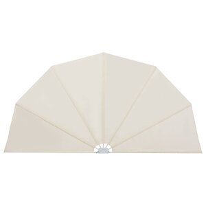 vidaXL Auvent latéral pliable de terrasse Crème 200 cm