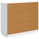 vidaXL Buffet Blanc 89 x 34 5 x 77 cm Bois d'ingénierie